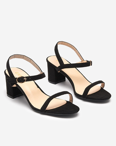 Sandales noires sur tige, Usopi - Footwear