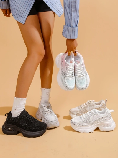 Baskets sportives Royalfashion pour femmes avec strass Bloss