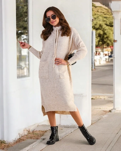 Robe pull longue pour femme de Royalfashion