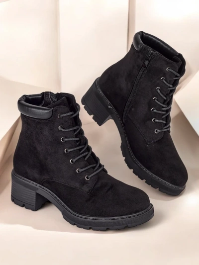 Royalfashion Bottes à lacets pour femmes Esio