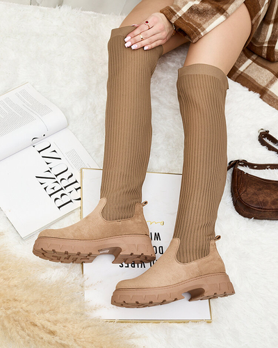 Royalfashion Bottes à enfiler pour femmes Senolel