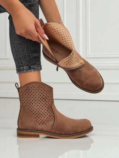 Royalfashion Bottines ajourées pour femmes Toffas