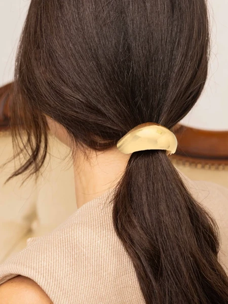 Royalfashion Élastique à cheveux avec ornement semi-circulaire Halfmoon Twist