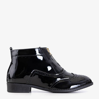 Chaussures basses laquées noires Sarande - Footwear