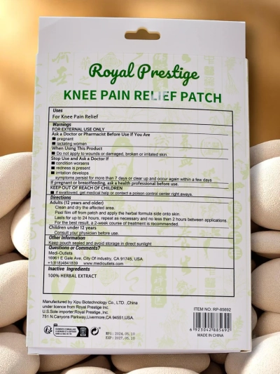 Patchs antidouleur pour les genoux, 12 pièces