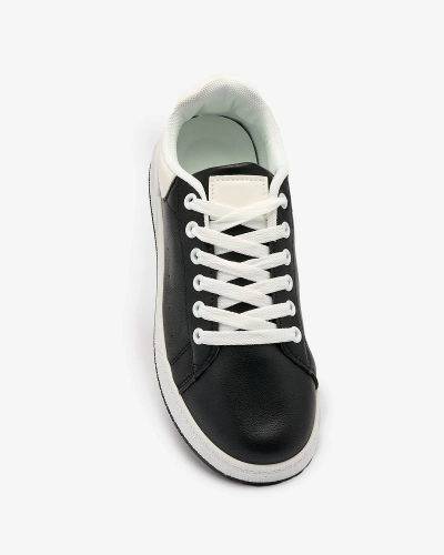 Royalfashion Chaussures de sport pour femmes noires et blanches Classic Vibes