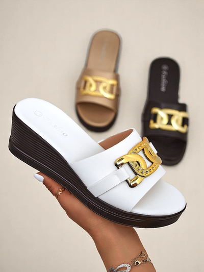 Sandales compensées pour femmes Royalfashion Nolia
