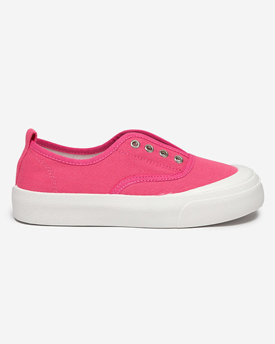 OUTLET Baskets femme rose foncé avec une semelle plus épaisse Askol- Shoes