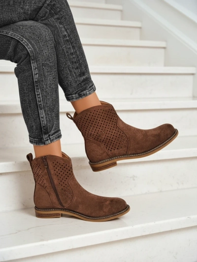 Royalfashion Bottines ajourées pour femmes Toffas