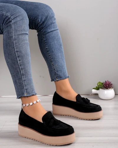 Mocassins pour femmes Royalfashion sur un talon compensé Ogalda