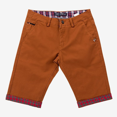 Short marron pour homme - Vêtements