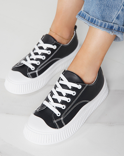 OUTLET Chaussures de sport femme noires, baskets Kerisso - Footwear