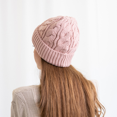 Bonnet d'hiver rose pour femme - Accessoires