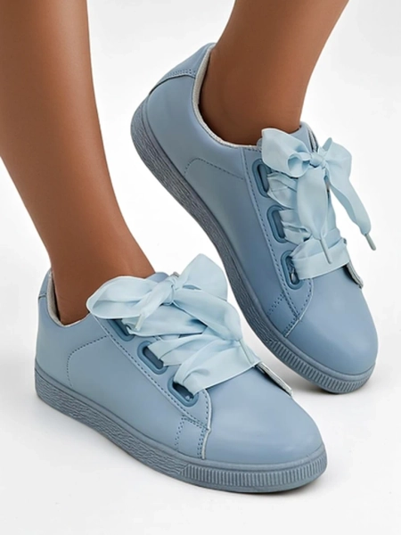 Royalfashion Baskets en éco-cuir pour femmes avec lacets décoratifs Etti