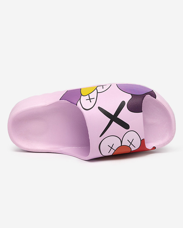 OUTLET Pantoufles violettes pour femmes Elmino - Footwear