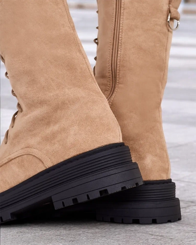 Royalfashion Bottes à lacets pour femmes Werces