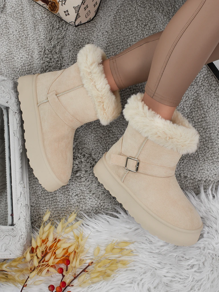 Royalfashion Bottes courtes de style bottes de neige pour femmes Myrelle