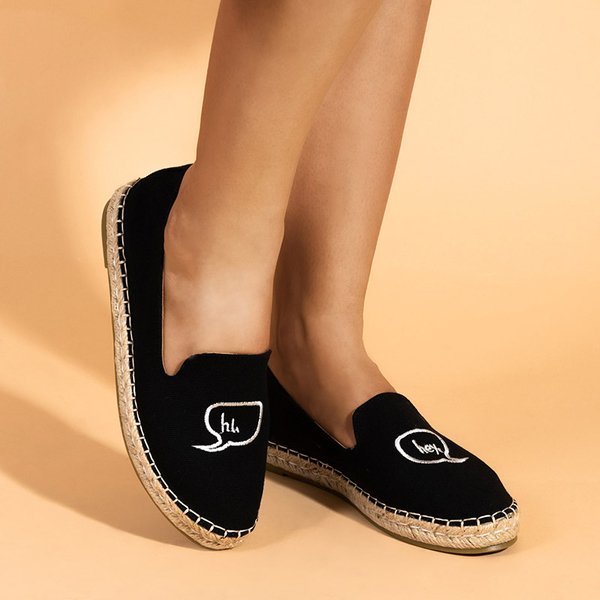 OUTLET Espadrilles Bahia noires pour femme - Chaussures