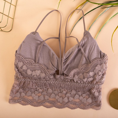 Brassière rose foncé avec dentelle - Sous-vêtements