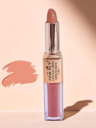 Rouge à lèvres mat en stick et en liquide 2-en-1 Peach Pie