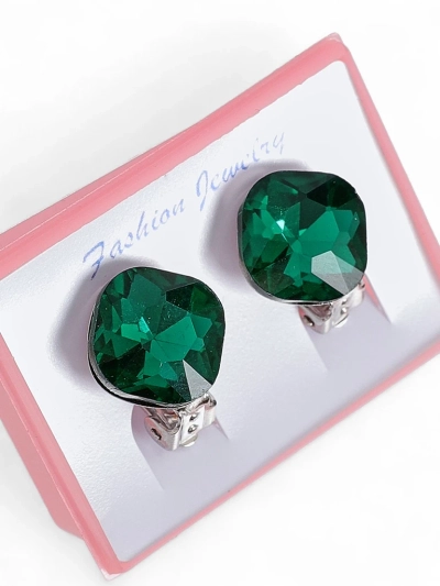Royalfashion Boucles d'oreilles à clip pour femmes avec cristal