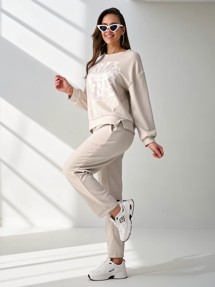 Ensemble viscose Royalfashion pour femmes avec imprimé