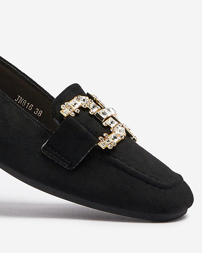 Mocassins noirs pour femmes Jaorica- Footwear
