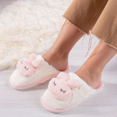 Pantoufles roses Sweet Teddy Bear - Chaussures 1