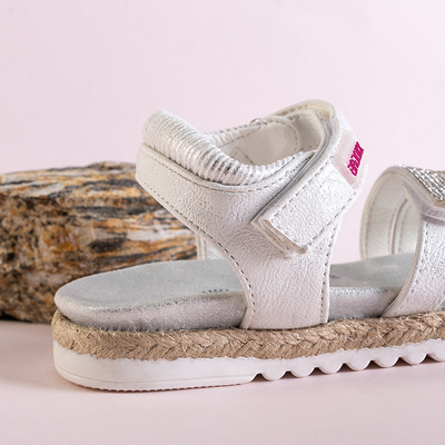 Sandales enfant argent avec zircones cubiques Ilumun - Footwear