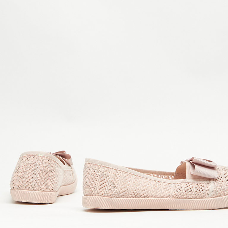 OUTLET Baskets roses ajourées avec nœud Nadin - Footwear