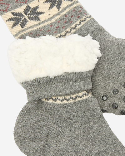 Royalfashion Chaussettes isolées Noël gris pour homme