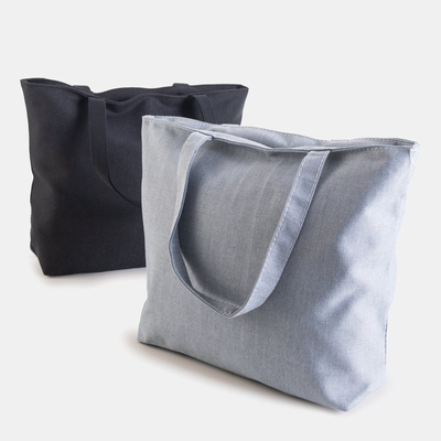 Sac bandoulière en tissu gris - Sacs à main