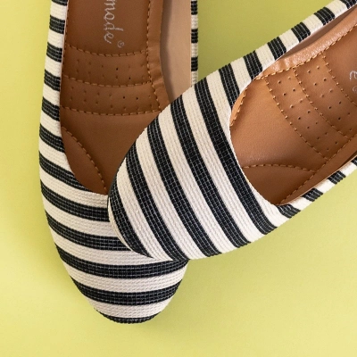 Ballerines femme beiges et noires Neptun - Footwear