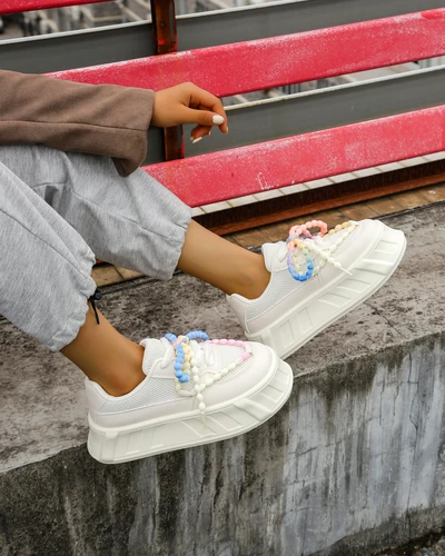 Royalfashion Sneakers à plateforme pour femmes Venusoe