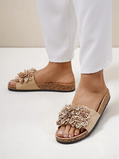 Royalfashion sandales pour femmes à fleurs Occes