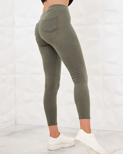 Royalfashion Pantalon teggings femme bleu