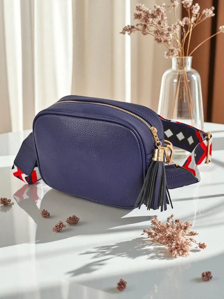 Royalfashion Petit sac à main pour femme en cuir écologique avec bandoulière colorée Kovi Lace