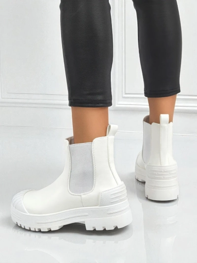 Bottines plateforme en cuir écologique Amber Veil