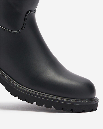 Bottes en éco-cuir noir pour femmes avec embellissement Xetika - Footwear