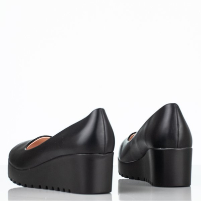 Ballerine noire sur une cale basse Lissa - Chaussures 1
