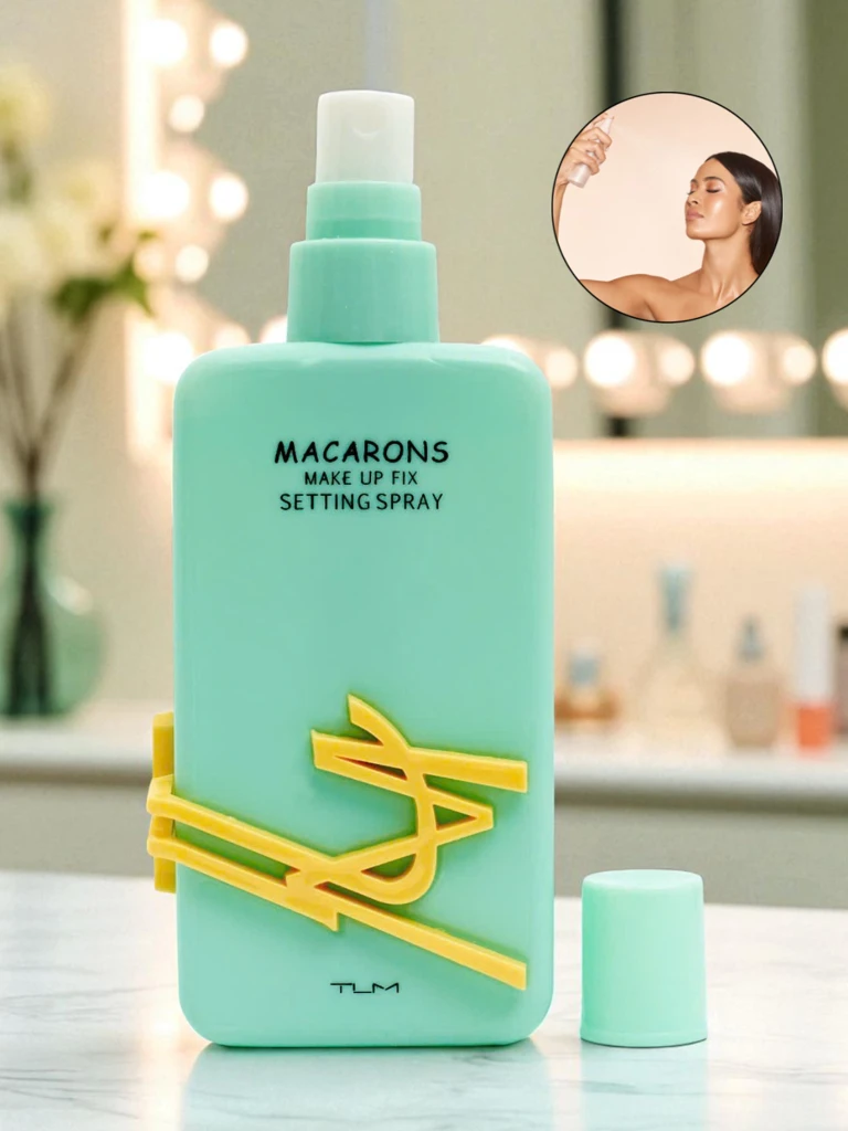 Macarons Spray Fixateur de Maquillage Bleu