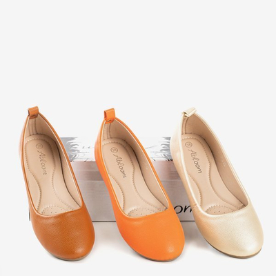 Ballerine femme dorée en éco-cuir Nastis - Chaussures 1