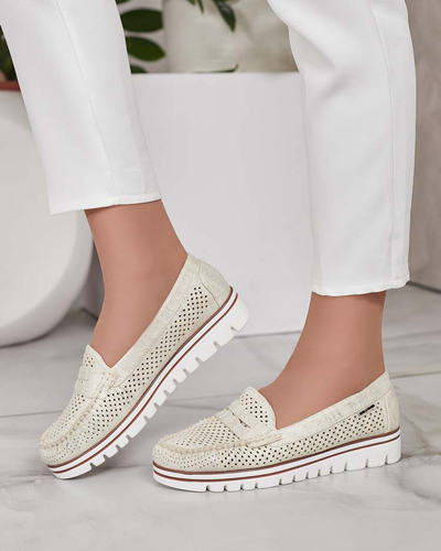 Royalfashion Mocassins ajourés pour femme Leteller