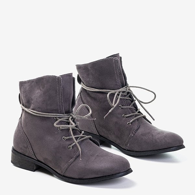 Bottes en éco-suède grises pour femmes Norbila - Footwear