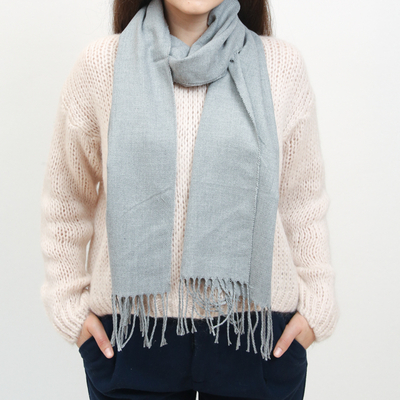 Foulard classique unicolore gris foncé pour femme - Accessoires