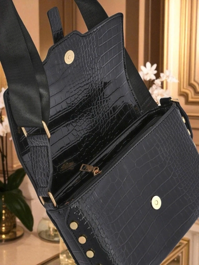 Royalfashion Petit sac à main verni pour femme en similicuir Nexa Vale