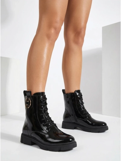 Bottines pour Femmes Athena Noires en Cuir Élégantes pour l'Automne