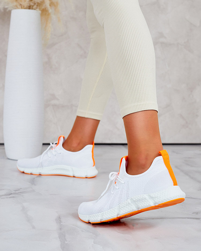 Chaussures de sport femme Baym blanches et orange - Footwear