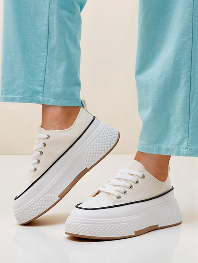 Royalfashion Baskets à plateforme pour femmes Beemes