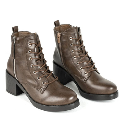 Bottines marron sur un montant supérieur Fanilla - Footwear